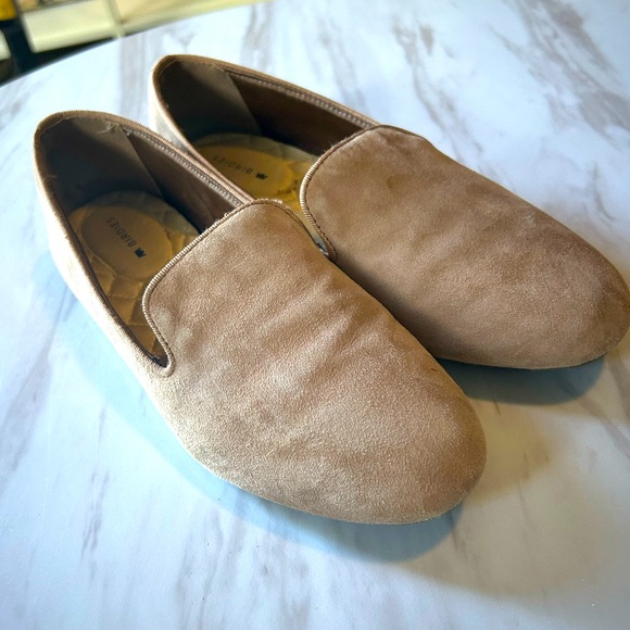 Birdies The Starling Size 6.5 Latte Suede Loafers Flats Comfort Slip On Shoes - Picture 1 of 4